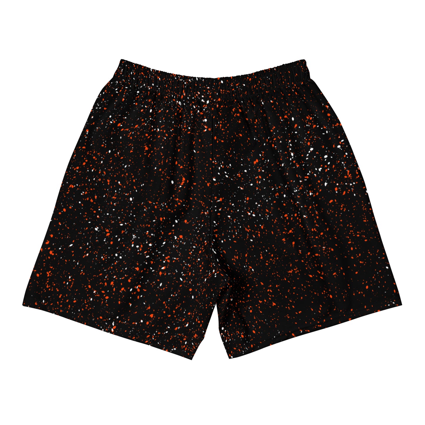 Loud's Red & White Speckled Recycled Athletic Shorts